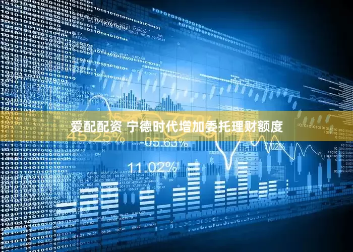 爱配配资 宁德时代增加委托理财额度